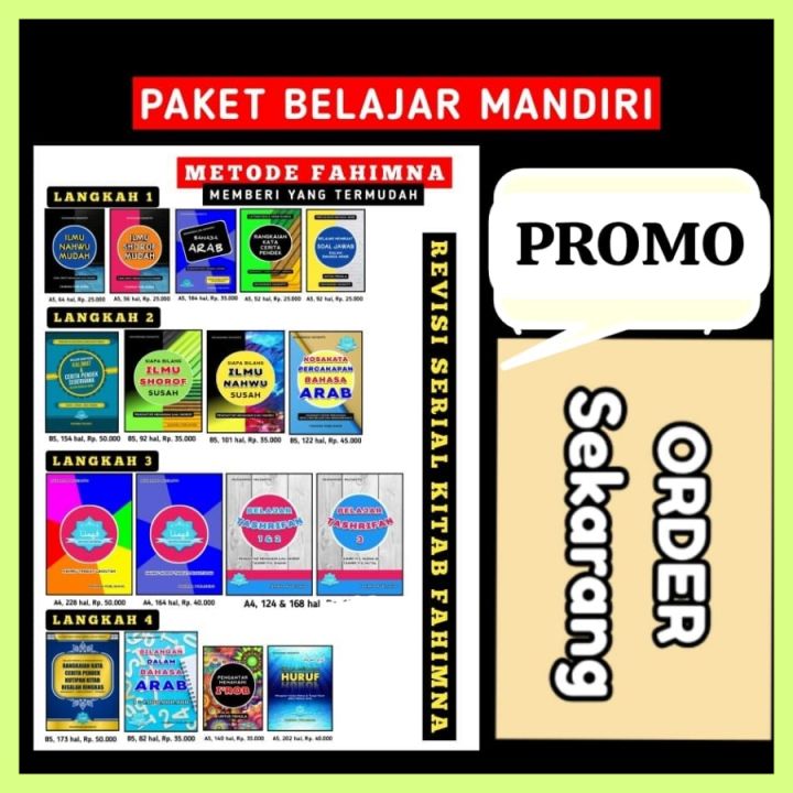 PAKET LENGKAP BELAJAR BAHASA ARAB METODE FAHIMNA