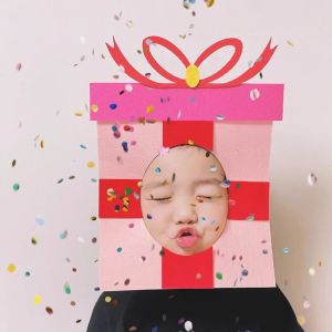 Ins Phong Cách Ngộ Nghĩnh Bánh Mũ Selfie Chống Đỡ Trang Trí Hóa Trang Sinh Nhật Một Tuổi Trang Phục Lễ Kỷ Niệm Phụ Kiện Kích Thước Lớn