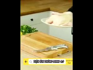 Kéo Cắt Thực Phẩm Hàng Nhật Chính Hãng Cắt Xương Gà Xương Cá Thực Phẩm Siêu Chắc Bằng Thép Không Gỉ Bản Cao Cấp