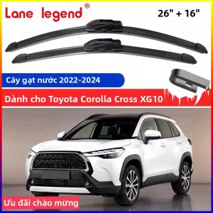 Cần Gạt Nước Kính Chắn Gió Trước Toyota Corolla Cross XG10 2022-2024 Bàn Chải Cao Su Vệ Sinh Kính Phụ Kiện Móc Chữ U J