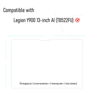 2-Pack Full HD Tempered Glass Film Screen Protector For Lenovo Legion Y900 13 AI Tablet Scratch-Proof Guard Oil-Coating Cover