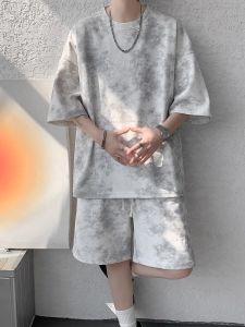 Pure Cotton American Style Heavyweight round Neck Short Sleeve T-Shirt Men Summer Loose Casual Design Trendy Brand Premium Feel Top