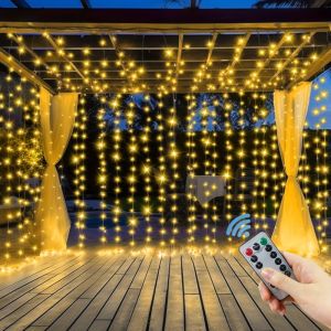 Curtain LED String Lights USB Plug New Year Indoor Vibe Lighting Bedroom Christmas Valentines Day Wedding Decoration