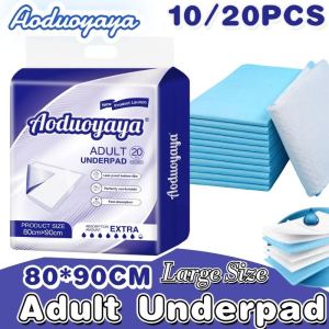 10/20PCS Adult Underpad 80x90cm Disposable Underpads for Adults Strong Water Care Pad Elderly Incontinence Diaper