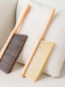 Long Handle Hard Bristle Brush Nylon Thread Textile Industry Flour Mill Cleaning Brush for Home Use Wooden Handle Long Bristle