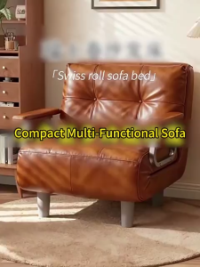 SAINTVILLA Telescopic Folding Sofa Bed Three Adjustment Modes Multifunctional Bed Chair Home Sofa for Office Nap Guest Bedroom Dormitory