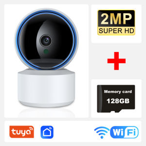 PTZ WiFi Camera Baby Monitor 360° Auto Tracking 2 Way Audio Motion Detection Night Vision ONVIF Tuya Smart Home IP Cam