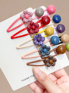 Muted Color Flower Hair Clip for Girls
