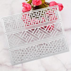 1pc Rectangular Grid Frame Metal Cutting Dies for DIY Scrapbooking Album Card Making Paper Crafts