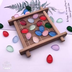 (5 hạt) Hạt dán hình giọt nước 10*14mm nhiều màu  nguyên liệu làm trang sức cổ trang nguyên liệu DIY