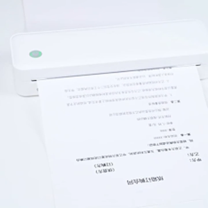 เครื่องพิมพ์พกพาไร้สายแบบไร้หมึก กระดาษ A4 พร้อมสติกเกอร์ A4 1ม้วนในเครื่อง ปริ้นเอกสาร ฉลาก สัญญา โรงเรียน มหาวิทยาลัย