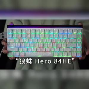 AULA | AULA HERO84 HE Wired Mechanical Keyboard RGB Music Rhythm 8K Return Rate Keyboard Magnetic Switch Computer Accessorie for Gamer