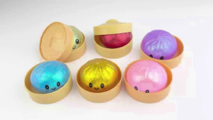 Mystery Glitter Squishy Dumpling Slow Rising Fidget Toy Kawaii Squeeze Toy for Girls Kids