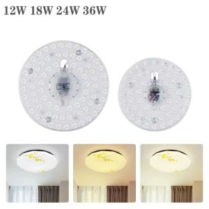 12W 18W 24W 36W LED Panel Light SMD 2835 Module Lamp Energy Saving 220V LED Round Ceiling Lamp Board Light Indoor Wall Lamp Lighting