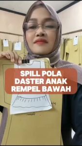 【COD】Pola Daster Anak Perempuan Rempel Bawah | Pola Baju Anak Perempuan | Pola Instan Daster | Pola Jiplak Daster | Pola Jahitan Lengkap Firdaus Busana