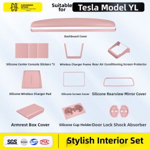 CO | Interior Modification Purple Armrest Cover for Tesla Model 3 Y YL