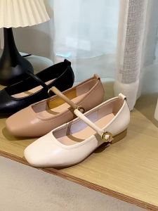 MIFEI | Genuine Leather Large Size Elegant French Mary Janes Shoes