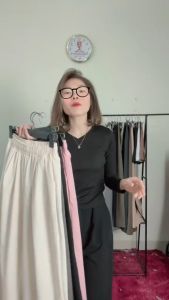 Quần Ống Rộng Cạp Chun Lưng Cao Chất Đũi Tơ Xuông phong cách nhật bản Lên Dáng Siêu Xinh