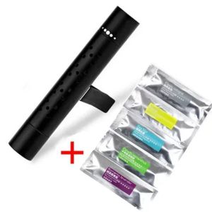 New Car Fragrance Custom Vent Clip Cylindrical Essential Oil Car Diffuser Vent Clip with 5 Refill Sticks for Auto Office Kitchen