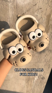 Kids Korean Version Clog Sandals Cartoon Dog Toddler Shoes Comfortable Non-Slip Breathable Sandals Cute Kids Slip-on Clog sandals