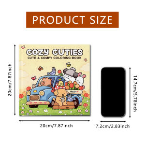 Cozy Friends Coloring Book for Adults and Teens Featuring Cute Cozy Daily Activities Graffiti Book Perfect Gift Birthday