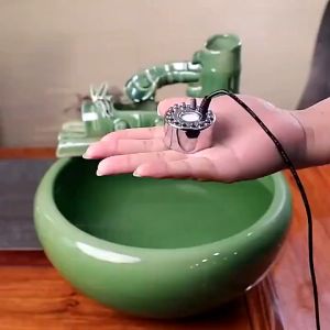 เครื่องสร้างควัน หมอกอัตโนมัติ เครื่องทำควัน พร้อมไฟ LED อุปกรณ์ตกแต่งสวน น้ำพุฮวงจุ้ย ทำหมอก ที่สร้างควันครบเซตJ60