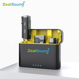 Zealsound ไมโครโฟนไร้สาย Lavalier สำหรับ iPhone iPad Android ไมโครโฟนไร้สาย Lavalier สัมภาษณ์ Vlog V7P ถ่ายทอดสด