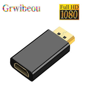 GRWIBEOU 4K 60HZ DisplayPort to HDMI-compatible Adapter Cable 1080P DP to HDMI-compatible Video Audio Converter For PC TV Laptop