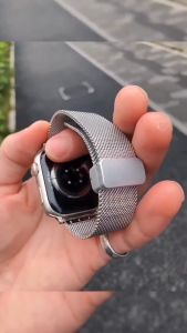 Dây thép kiểu lưới khóa nam châm D202 cho đồng hồ thông minh series ULTRA 9 8 7 6 SE 5 4 3 2 1 49mm 45mm 44mm 42mm 41mm