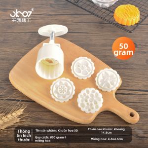 Mô Hình Bánh Trung Thu Nhấn Dùng cho Bánh Da Lạnh và Bánh Đậu Xanh
