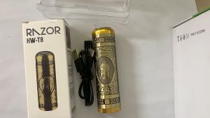 MÁY CẠO RÂU MINI KF2846 HÌNH PHẬT TÍCH ĐIỆN VỎ ĐỒNG CAO CẤP GD191