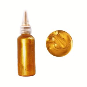 60ml Metallic Acrylic Paint Resin Pigments Golden Silvery Copper For Epoxy Resin Jewelry Making Handmade DIY Colorant Pigment