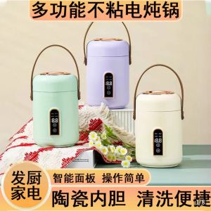 2025 New Multifunctional Non-stick Electric Slow Cooker Mini Non-stick Coating Insulation Pot for Porridge And Soup Cooking