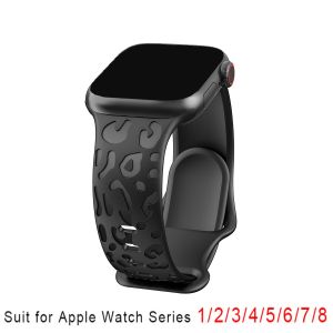 Strap For Apple Watch Band 45mm 44 42 46 41 40 49 38mm Engraved Correa Bracelet IWatch Series Ultra 12 10 9 8 7 SE 6 5 4 3 Strap