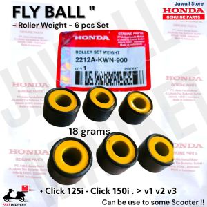 "Flyball Set for Click 125i / 150i PCX 150 ADV 150 AirBlade 150 – Roller Weight Set (Fly Ball) 13g / 15g / 18g Motorcycle parts"