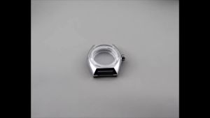 Vỏ Đồng Hồ Cơ 41mm Với Kính Cong Bằng Thép Không Gỉ Tương Thích Với Bộ Máy NH34 NH35 NH36 NH38 4R35 4R36 Dành Cho Mặt Số 33mm