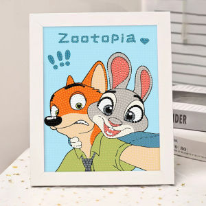 DIANDIANHUA | Zootopia DIY Cartoon Diamond Painting Full Drill