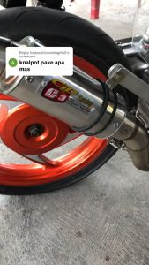 SILENCER KNALPOT ONLY CLD RACING TYPE C3 OVAL 175CM INLET 50MM safata muffler
