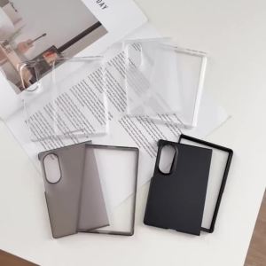 Ultra Thin High-Definition Transparent Folding PC Phone Case For Samsung Galaxy Z Fold 8 7 6 5 4 3 Shcokproof Matte Back Cover