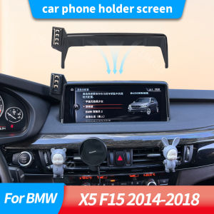 Car Phone Holder Screen for BMW X5 F15 2014 2015 2016 2017 2018 Air Vent Adjustable with 360° Rotation Phone Car Gravity Holder