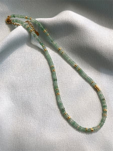 Dây Chuyền Đá Tự Nhiên Cao Cấp Cho Nữ Dây Chuyền Hạt Cườm Phong Cách Trung Hoa Mới Dây Chuyền Xương Đòn Cổ Trang Sức Thời Trang