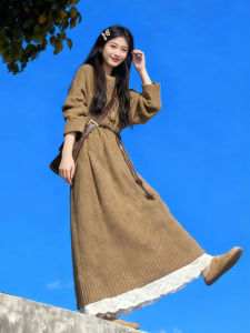 CHANGTONG | Vintage Soft Style Thick Knit Dress