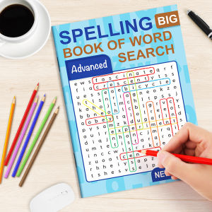 32 Trang Sách Giải Đố Từ Vựng Hỗn Hợp Tìm Kiếm Từ Vựng Nâng Cao & Cơ Bản Để Rèn Luyện Trí Não & Giải Trí Sách Đánh Vần Dành Cho Người Lớn