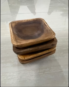 D1 004 120mm*120mm*25mm Mini Square Plate Wood 50% OFF 50% OFF
