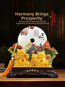 JUSHANYUAN | Prosperity Wealth Cat Ornament Household Gift