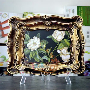 Large Rectangular European Style Plate Fruit Tray Hotel Restaurant Cutlery Tea Tray Cake Bread Tray Dining Tableware