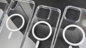 Ốp Điện Thoại Acrylic Trong Suốt Từ Tính Dành Cho iPhone 17/16/15/14/13/12/11 Pro XS Max XR Tương Thích Với Nhiều Mẫu Hỗ Trợ Magsafe