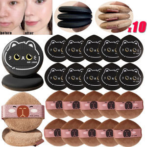 【Grilrigrin】10pcs Cartoon Double-sided Air Cushion Loose Powder Puff Foundation Cosmetic Puffs Dry and Wet Skin-friendly Makeup Tools Sponge