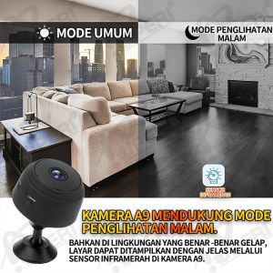 Grosir [ COD ] Wireless Mini Spy Camera Wifi HD 1080P CCTV Smart Network IP Kamera ​pengintai Surveillance Camera Modern