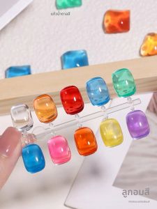 1-10pcs ZH น่ารักสีสัน Candy แก้วเจลเล็บของขวัญวันเกิดสําหรับสาวโปร่งแสง High GLOSS Jelly เล็บอุปกรณ์เล็บ